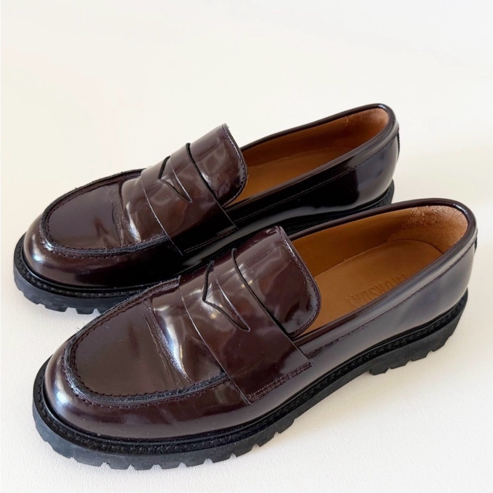 Thursday Boot Company Penny Loafers Leather Classic Chic Preppy Minimalist 8.5 - Picture 2 of 5